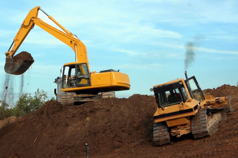 Bulldozer Land Excavation