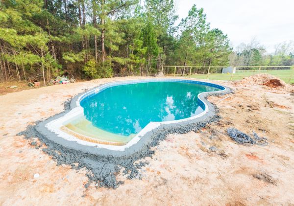 Pool Landscape Leveling in High Point