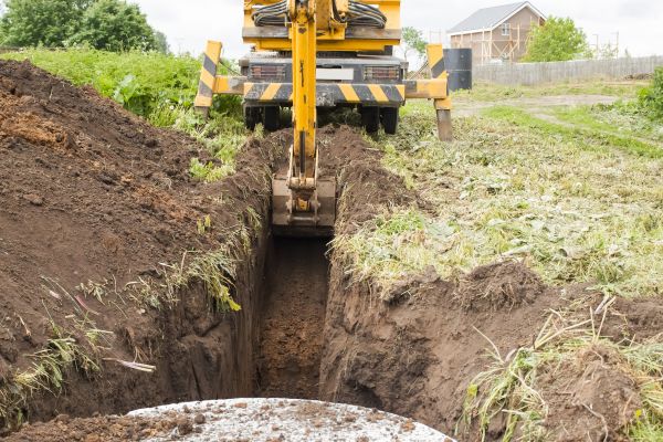 Drainage Trench Installation in High Point