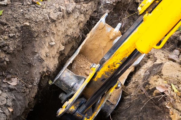 Downspout Trenching in High Point