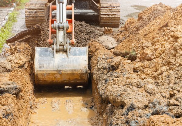 Water Line Digging in High Point